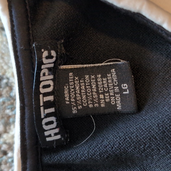 Wednesday Addams Hot topic dress large like new black coquette goth academia - Picture 3 of 5